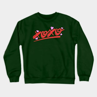 Hugs and Kisses xoxo - Valentine's Day Crewneck Sweatshirt